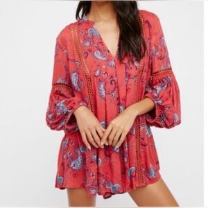 Free People "Just The Two Of Us" Paisley Tunic Top